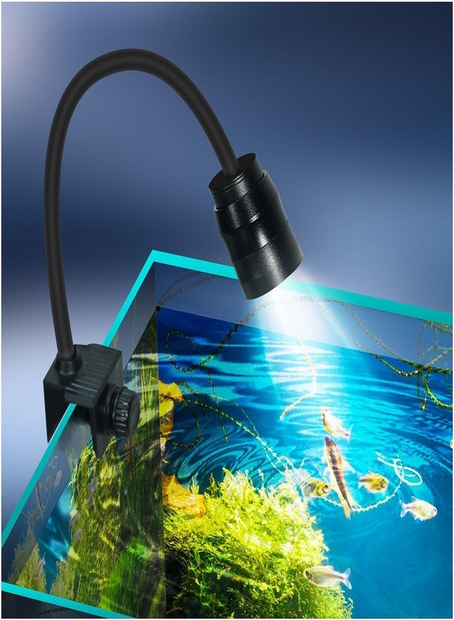 UPETTOOLS Aquarium Light Full Spectrum Fish Tank Lights LED Zoom Lights for Plants 3 Colors Adjustable Focal Length 10w - Image 1